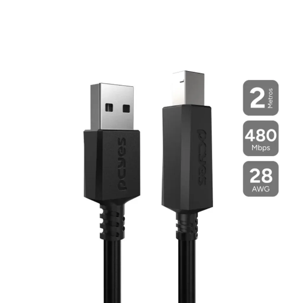 CABO USB B IMP 2M 2.0 PUABM2-2