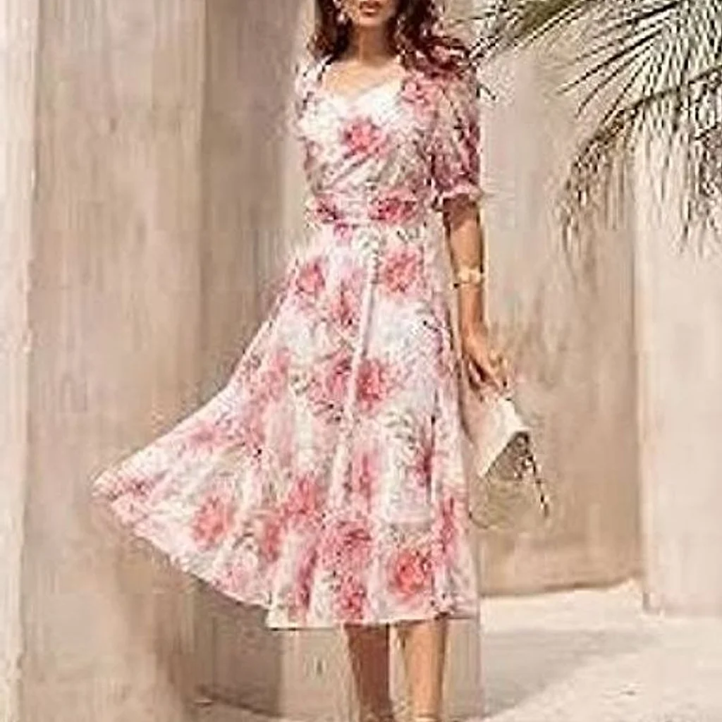Vestido Midi Floral